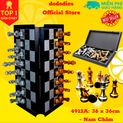 Cờ vua nam châm cao cấp dododios 36x36cm - Hàng chính hãng