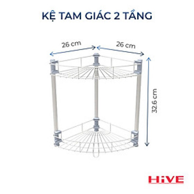 Kệ Tam Giác đa năng Inox 2/3/4 Tầng Cao Cấp