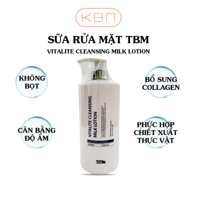 Sữa Rửa Mặt Không Bọt Dịu Nhẹ Lành Tính Dành Cho Da Khô Và Nhạy Cảm TBM 1000ml