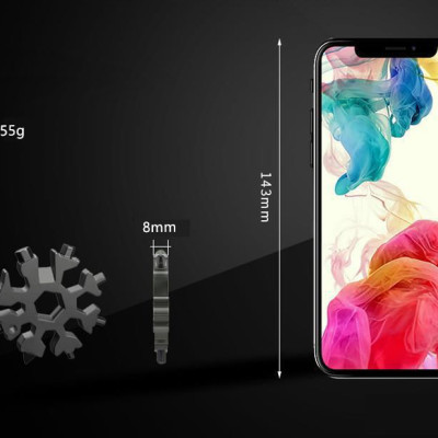 Móc treo chìa khóa đa năng 18in1 nhỏ gọn mẫu mới 2020 