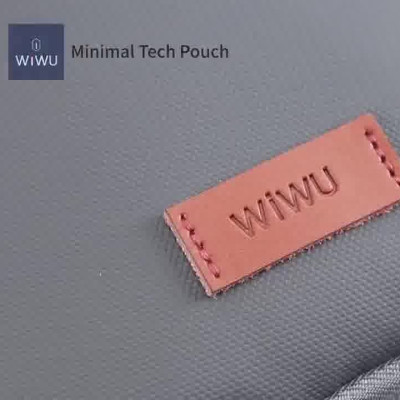 Túi đựng phụ kiện di động cho điện thoại / cho Macbook / Laptop hiệu WiWU Minimal Tech Pouch Travel In Style - chất liệu 600D Polyester cao cấp, ngăn chứa đồ rộng rãi, chống thấm nước - Hàng nhập khẩu