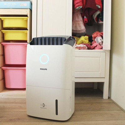 Máy hút ẩm kiêm lọc không khí cao cấp Philips DE5205/00 Cảm biến chất lượng không khí: 4 màu cho diện tích 31-40(㎡ ) - HÀNG NHẬP KHẨU