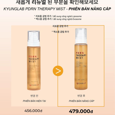 Xịt khoáng dưỡng ẩm Kyung Lab Pdrn Therapy Mist 150ml mẫu mới 
