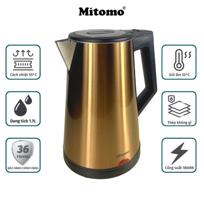 Bình Siêu tốc inox 3 lớp Mitomo ST-631 ( 1.7L)