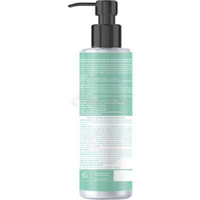 Gel rửa mặt sạch sâu và kiểm soát mụn Emmié Pore Purifying & Blemish Control Derma Clean Gel (180ml) - Hàng chính hãng