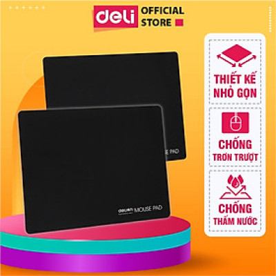 Miếng Lót Chuột DELI Hàng Chính Hãng Bàn Di Chuột Không Viền, Vải Jiaji Di Chuột Êm Ái Chống Thấm Nước Đàn Hồi Tốt