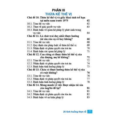 Sách Cẩm Nang Về Thừa Kế Và 26 Tình Huống Thực Tế - Văn Phong Dễ Hiểu Phù Hợp Cho Mọi Đối Tượng