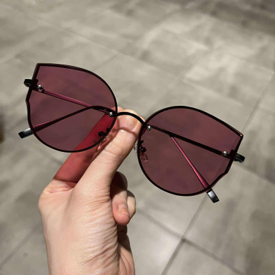 Kính râm Mắt mèo màu hồng thời trang ulzzang