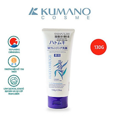 Sữa rửa mặt trắng da Hatomugi Cleansing Foam hạt Ý Dĩ