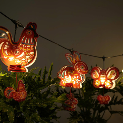 Set 4 chiếc Chụp đèn trang trí Ký ức xanh IKACHI - Trang trí nhà cửa, ban công