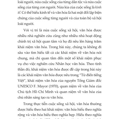 Nhân Học Văn Hóa Việt Nam