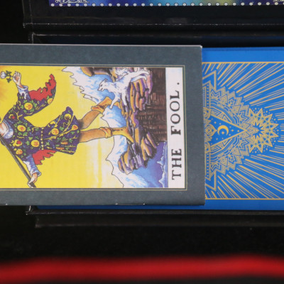 Bài  god foild tarot xanh dương