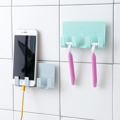 Kệ Dán Tường 4 Móc Tiện Dụng PaKaSa - Hàng chính hãng 