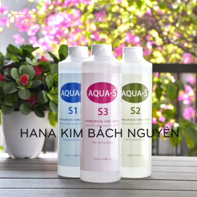 Combo 3 chai S1 S2 S3 - AHA BHA Lotion - Dùng Chung Với Máy Aqua Peel + Tặng 50g Mặt Nạ Dẻo (Hàng Chính Hãng)