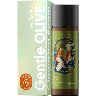 Sữa rửa mặt DrCeutics Gentle Olive Cleansing Foam (150ml) - Hàng chính hãng