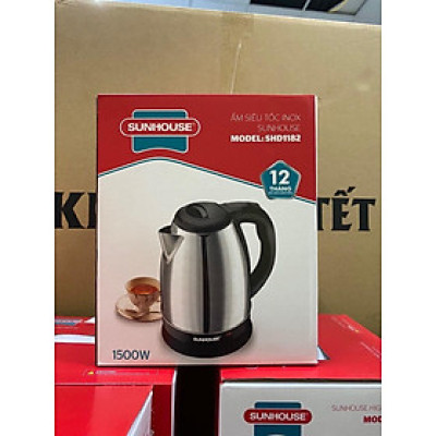 Ấm Siêu Tốc 2 Lớp Inox Sunhouse SHD1351 1.8L Hàng Chính Hãng - Sản Phẩm Cần Thiết Cho Mọi Gia Đình
