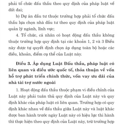 Luật đấu thầu (bản in 2024)
