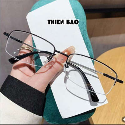 Kính lão thị, kính viễn thị Nam nữ  hàng đẹp xẻ cước KVM367 chống as xanh Gọng TITANIUM càng dẻo chuẩn độ