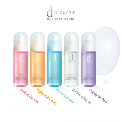 Bộ Sản Phẩm Cho Da Mụn Nhạy Cảm d program Acne Care (Nước Cân Bằng 125ml + Sữa Dưỡng 100ml)