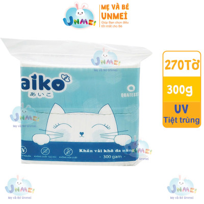 Chính Hãng Khăn Vải Khô Cao Cấp Đa Năng Aiko 270 tờ
