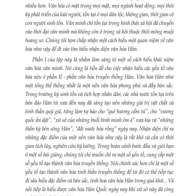 Văn Hóa Văn Minh Và Văn Hóa Truyền Thống Hàn