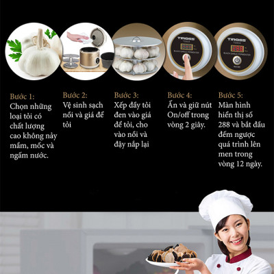 Máy Làm Tỏi Đen TIROSS TS904 - Hàng chính hãng