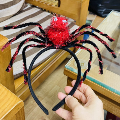 Bờm nhện hoá trang halloween/ bờm bóc chơi halloween hình nhện