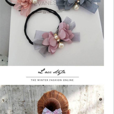 Dây tạo kiểu tóc búi dễ dàng hình nơ dễ thương (Giao màu ngẫu nhiên) M5