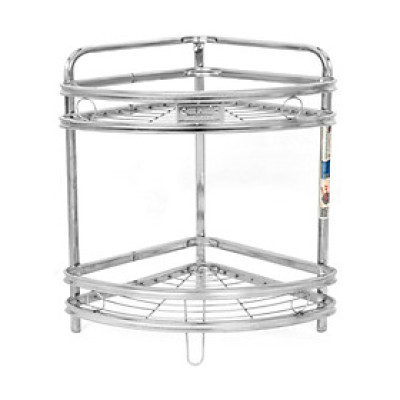 [Chính hãng Qui Phúc] Kệ góc tường nhà tắm inox 201 WIN, có thể để đứng hoặc treo tường, 2-3 tầng