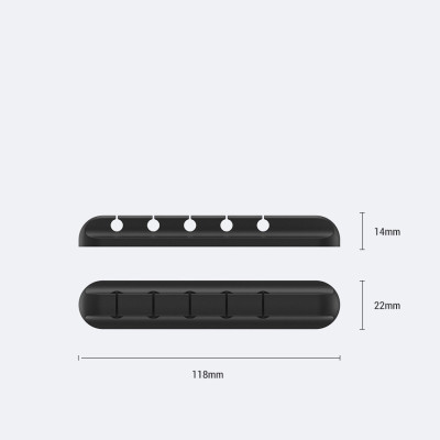 Thanh Kẹp Giữ Cố Định Dây Cáp Sạc Dây Điện Silicon - Hàng Nhập Khẩu