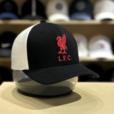 (Hàng VNXK) Nón kết, Mũ lưỡi trai Liverpool phối lưới vải Kaki đẹp Form chuẩn (Ảnh thật)