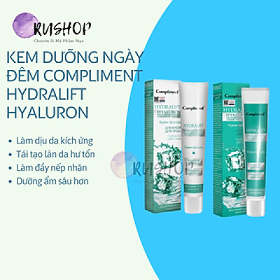 Kem ngày đêm dưỡng ẩm Compliment Hydralift Hyaluron làm dịu, phục hồi, trẻ hóa da 50ml