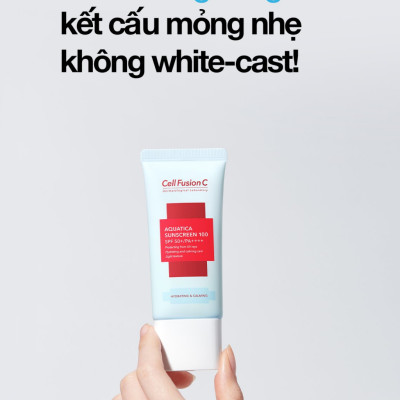 KEM CHỐNG NẮNG CẤP ẨM DỊU DA CELL FUSION C AQUATICA SUNSCREEN 100 SPF 50+/PA++++ 35ML