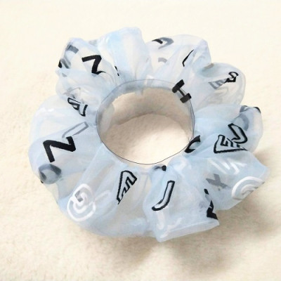 Dây cột tóc scrunchies mới mẫu chữ
