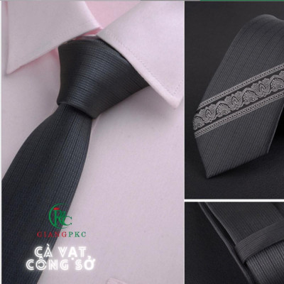 Cà vạt nam 6cm cao cấp vẽ  dành cho công sở hoặc chú rể chụp hình cưới GIangpkc VCV2021