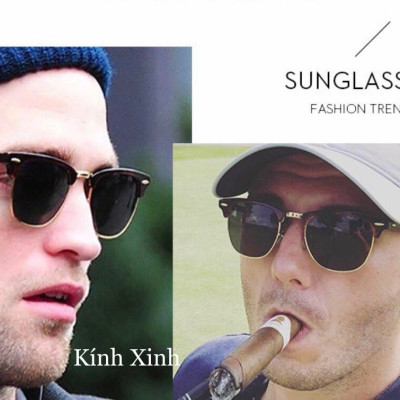 Kính râm Club Nửa Viền Dáng Cổ Điển Thời Trang