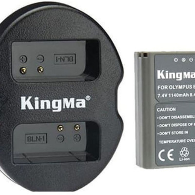 Sạc đôi Kingma for Olympus BLN-1 - Hàng chính hãng
