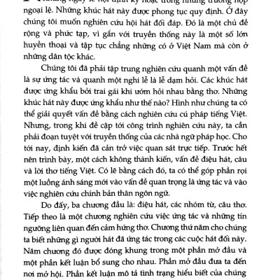 Sinh Hoạt Của Người Việt: Cư Trú - Kiến Trúc - Hát Đối