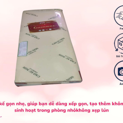 Nệm Cao Su Non American Đủ Size Từ 1m-2.2m Với Độ Dày 5cm - Tặng Kèm Drap Nệm