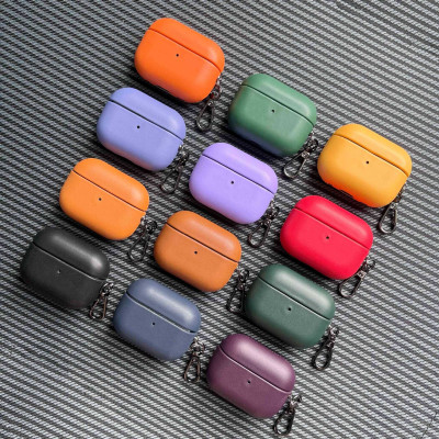 Bao Case da PU Trơn cho Airpods 4 - Hàng Chính Hãng