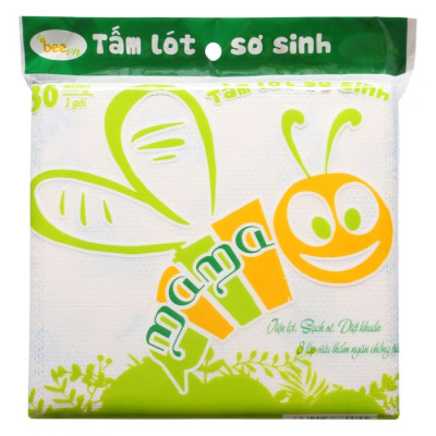  Combo 3 bịch tấm lót xu sơ sinh cao cấp Mama cho bé (Bịch 30 miếng)