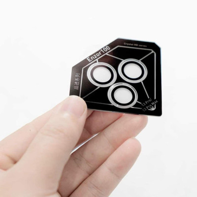 Bộ Lens Bảo Vệ Camera Trong Suốt dành cho iPhone 16 | 16 Pro | 16 Plus | 16 Pro Max hiệu Kuzoom Crystal Có Khung Hỗ Trợ Dán - Hàng chính hãng