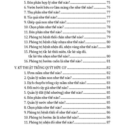 Kỹ Thuật Trồng Cây Ăn Trái Và Cây Lương Thực Hữu Cơ (Tái bản 2024)