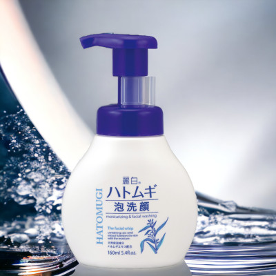 Sữa Rửa Mặt Tạo Bọt Ngừa Mụn Và Dưỡng Sáng Da Chai 29347 Reihaku Hatomugi Facial Whip (160 mL)