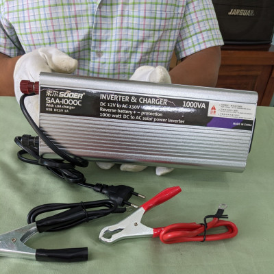 Kích 12V Lên Điện 220V Suoer 1000W 2IN1 Kèm Sạc Bình ắc Quy Thông Minh Tự Ngắt Khi Đầy: Công suất mạnh mẽ Loại Cao Cấp