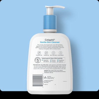 Sữa rửa mặt dịu lành cho da nhạy cảm Cetaphil Gentle Skin Cleanser 473ml