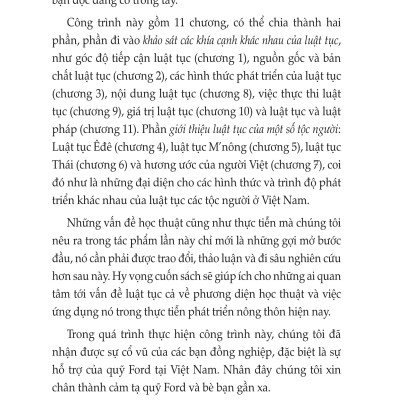Tìm Hiểu Luật Tục Các Tộc Người Ở Việt Nam