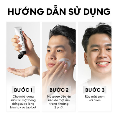 Sữa rửa mặt dưỡng ẩm Facial Cleanser Men Stay Simplicity