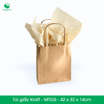 MTG5 MTG5T - COMBO 200 TÚI GIẤY KRAFT - 42x32x14 cm