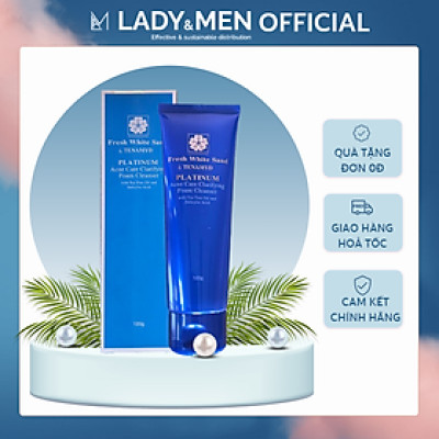 Sữa rửa mặt Tenamyd Fresh White Sand Platinum 120g ngừa mụn cho da dầu mụn - Hàng chính hãng - Lady & Men Viet Nam